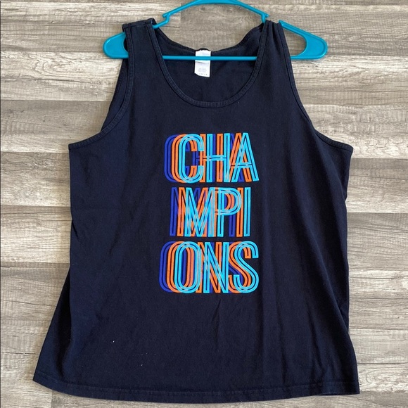 Other - ❤️ Black Tank Top with Vibrant Graphic